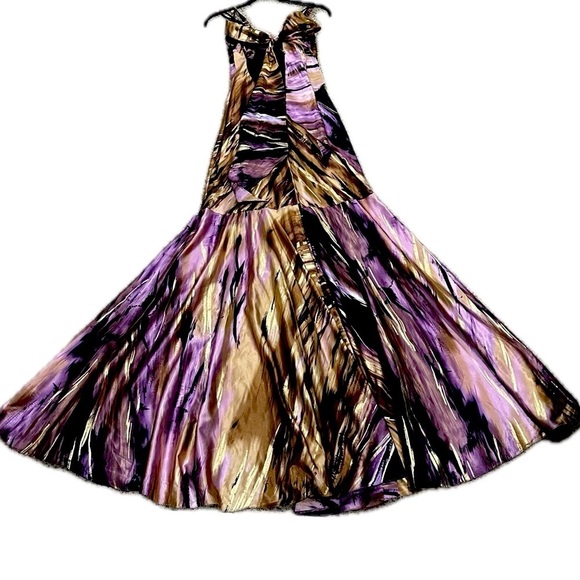 👠🥂 MARY L COUTURE Rare Bohemian Goddess Holiday Gala Gown | XS/S | Formal Maxi - Picture 2 of 5